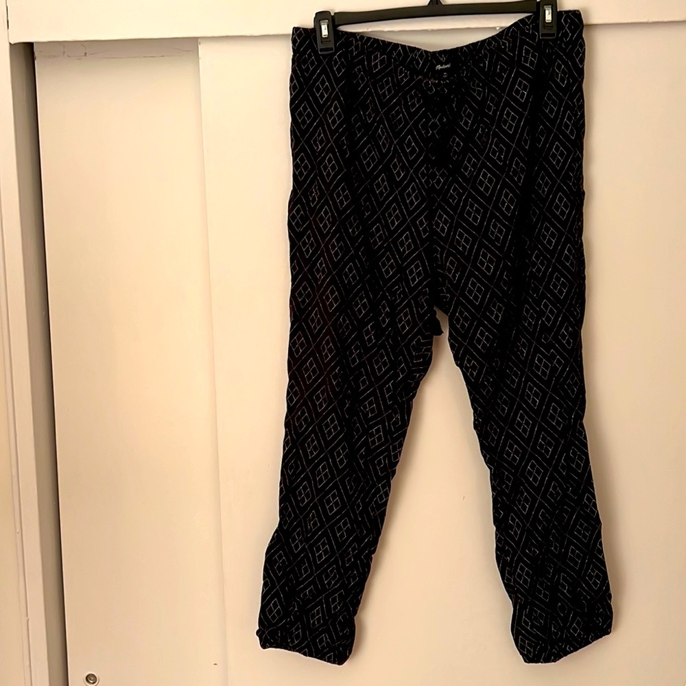 Madewell beach pants Shorewalk Cover-Up Pants in Painted Diamond black XL